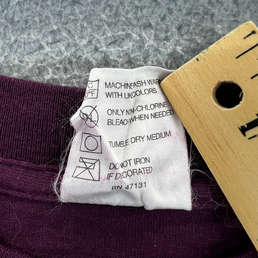 Vintage Port Jefferson NY Sailboat T-Shirt Purple 90s Nautical Souvenir Large - Picture 12 of 14